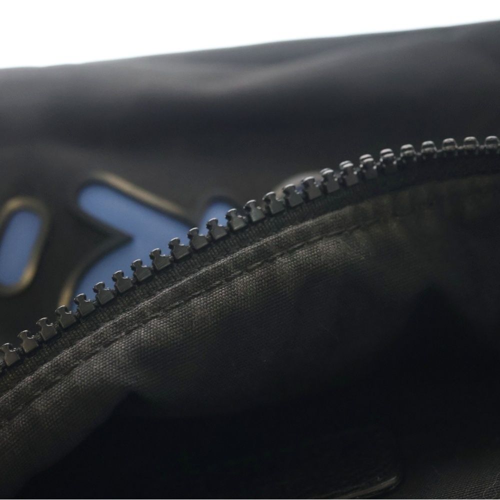 Dior Homme Kaws Logo Nylon Waist Bag Black — view 6