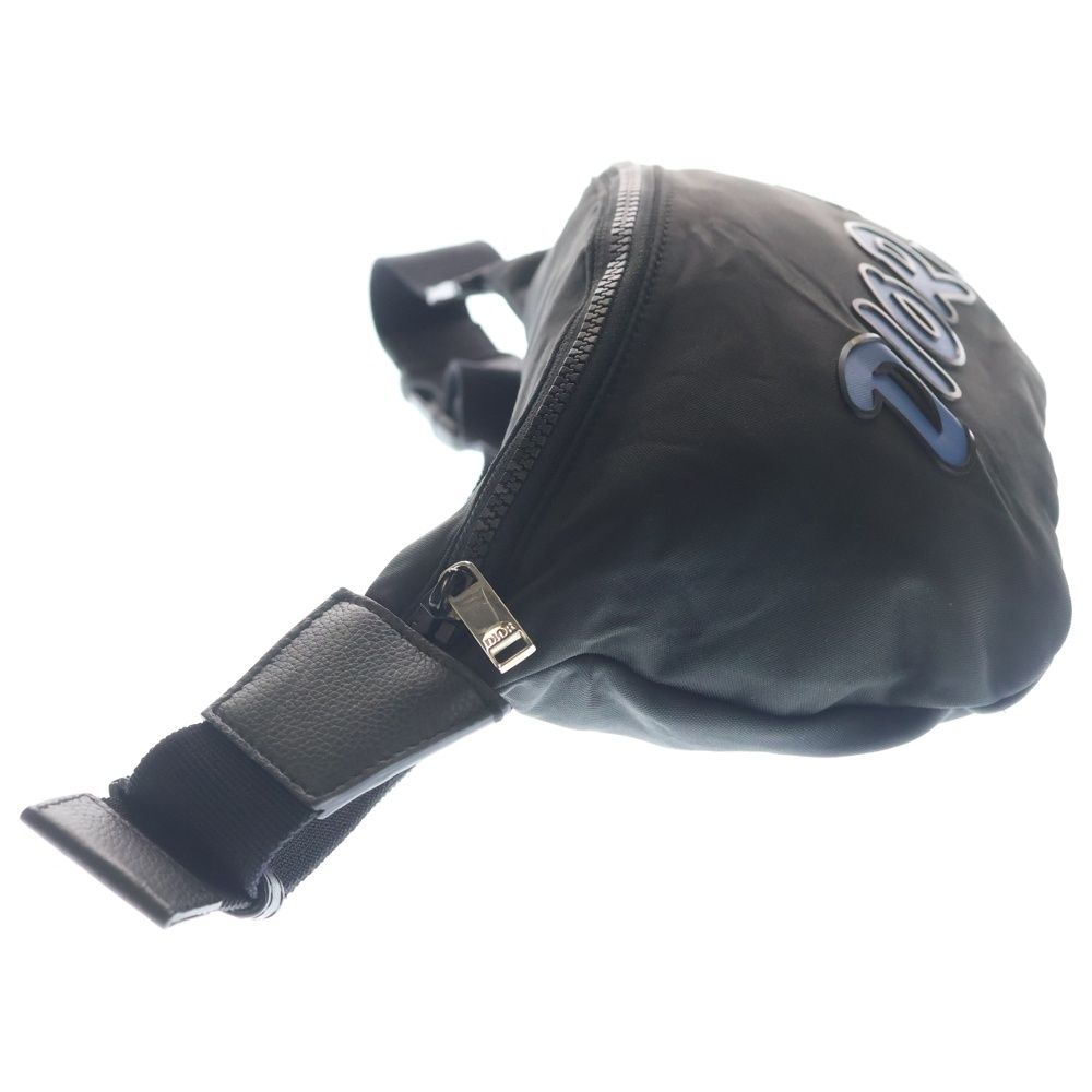 Dior Homme Kaws Logo Nylon Waist Bag Black — view 3
