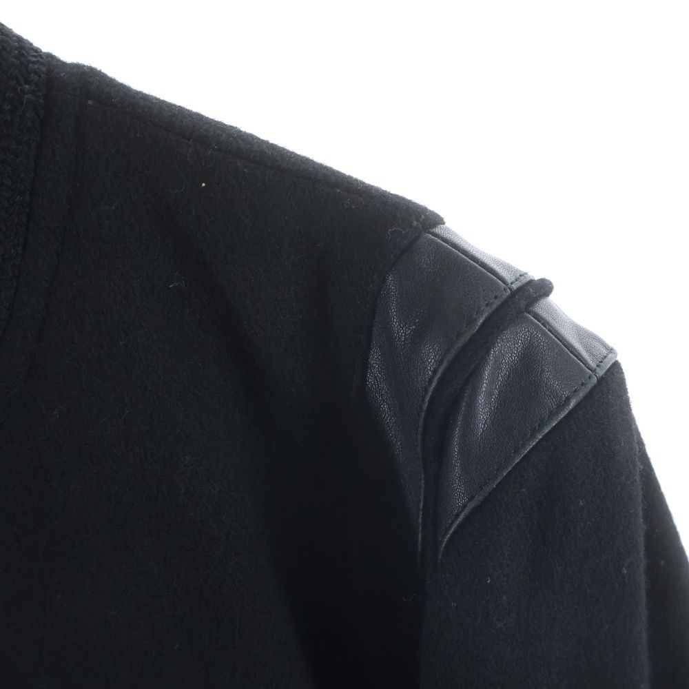 Saint Laurent Paris Teddy Jacket Stadium Bomber Black — view 6