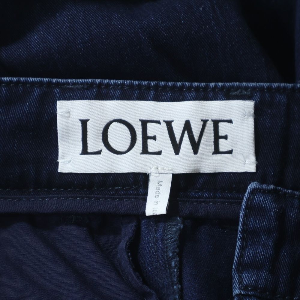 Loewe High Waist Denim Balloon Pants Indigo — view 6