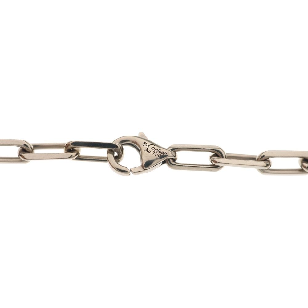 Cartier Santos de Cartier Chain Necklace 18k White Gold — view 4
