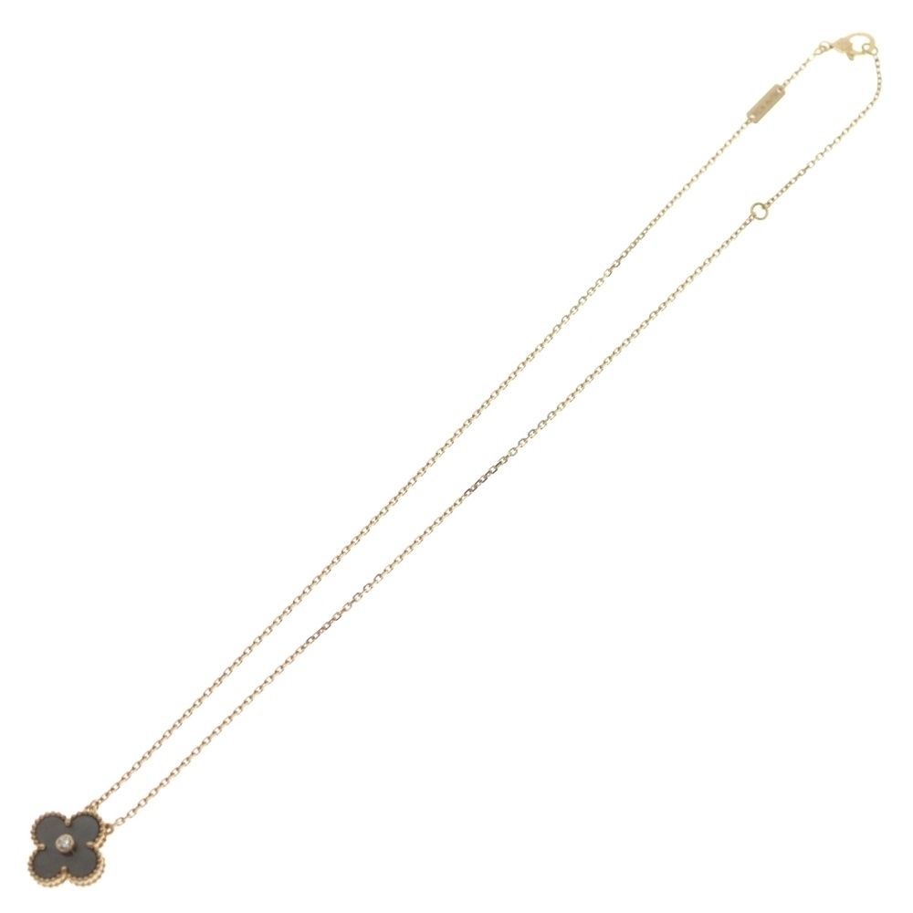 Van Cleef & Arpels Vintage Alhambra Obsidian Diamond Necklace Holiday Limited — view 2
