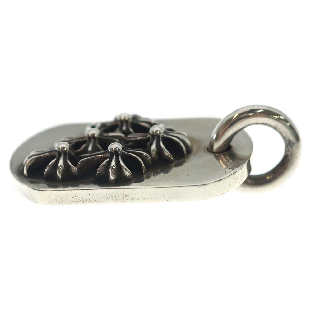 Chrome Hearts Raised Dogtag Charm Silver Necklace Top — view 3