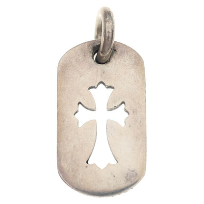 Chrome Hearts D Tag Sml CO Crs Cutout Cross Dog Tag Small Necklace Top — view 2