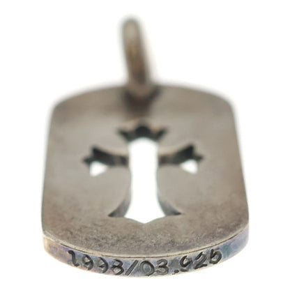 Chrome Hearts D Tag Sml CO Crs Cutout Cross Dog Tag Small Necklace Top — view 5
