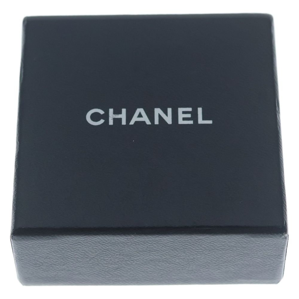 Chanel CC Logo Ribbon Necklace Pendant Chain Gold Black Metal — view 6