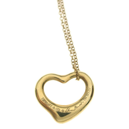 Tiffany & Co Open Heart Necklace Pendant Chain — view 5