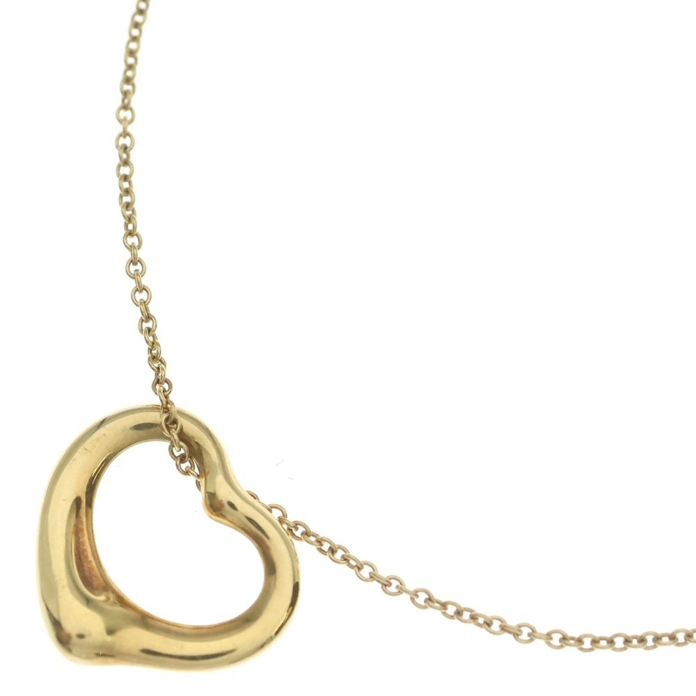 Tiffany & Co Open Heart Necklace Pendant Chain