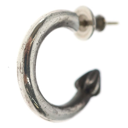Chrome Hearts Hoop Plain Earrings Silver
