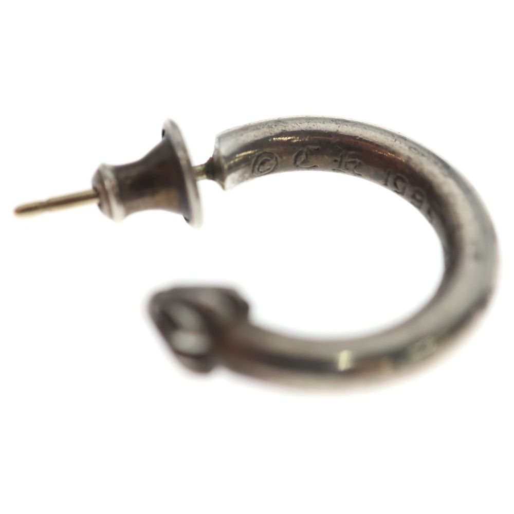 Chrome Hearts Hoop Plain Earrings Silver — view 5