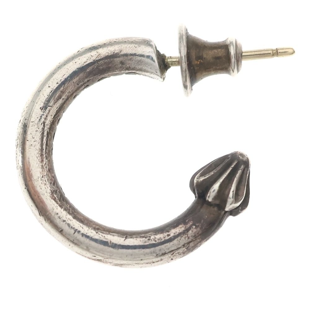 Chrome Hearts Hoop Plain Earrings Silver — view 3