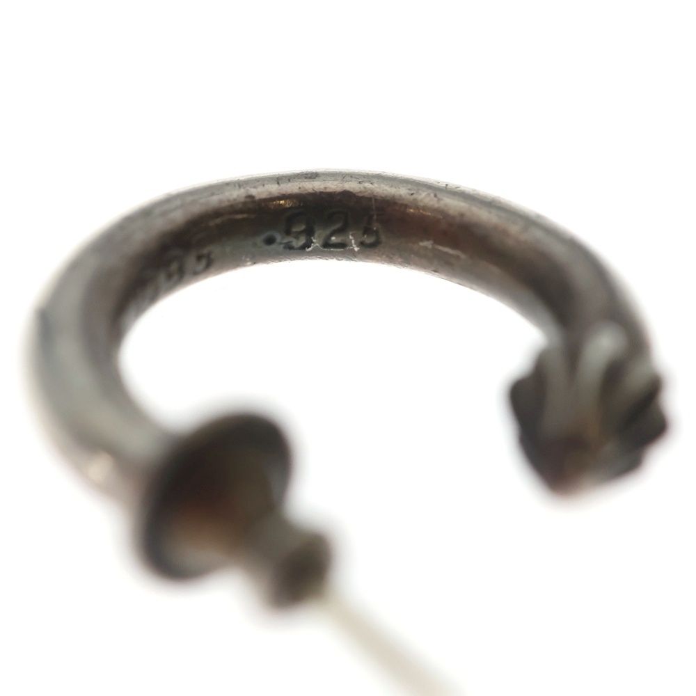 Chrome Hearts Hoop Plain Earrings Silver — view 6