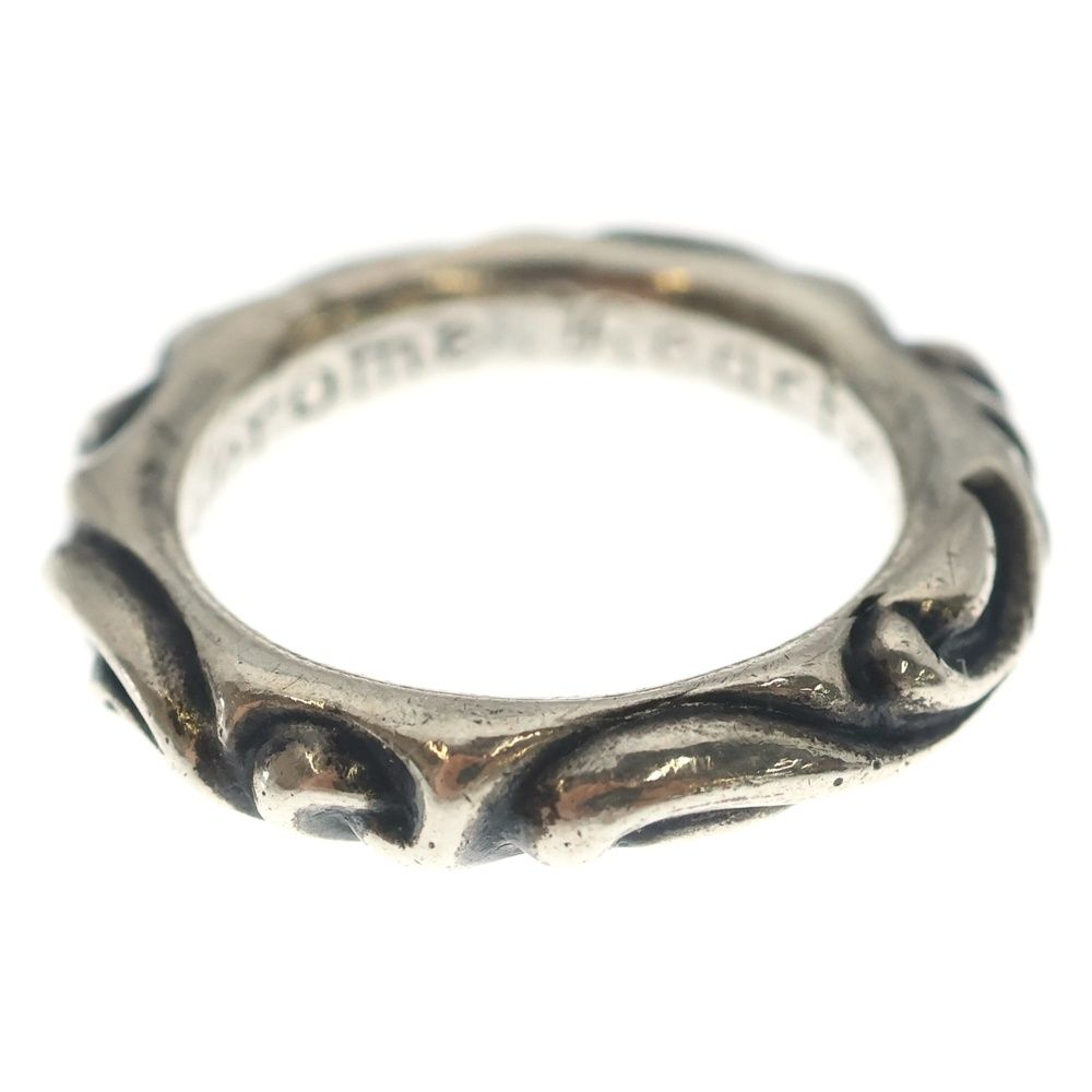 Chrome Hearts Scrl Band Scroll Ring Silver