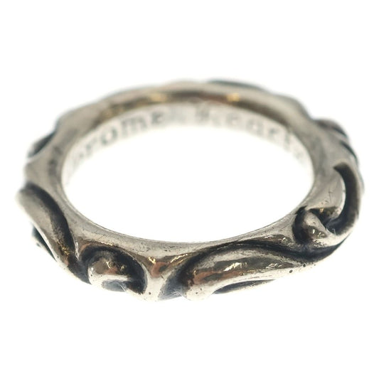Chrome Hearts Scrl Band Scroll Ring Silver