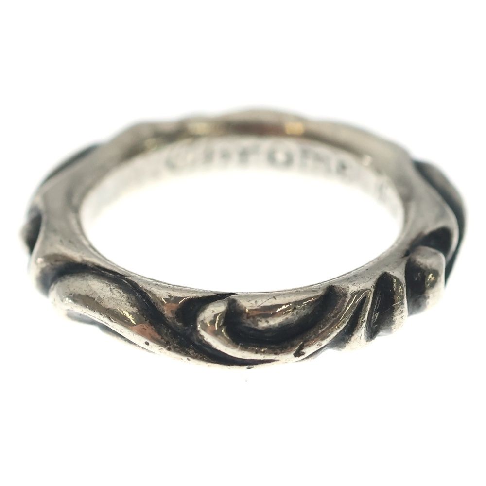 Chrome Hearts Scrl Band Scroll Ring Silver — view 4