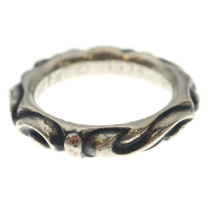Chrome Hearts Scrl Band Scroll Ring Silver — view 3