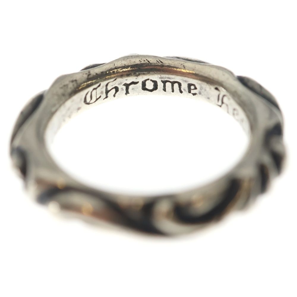 Chrome Hearts Scrl Band Scroll Ring Silver — view 5