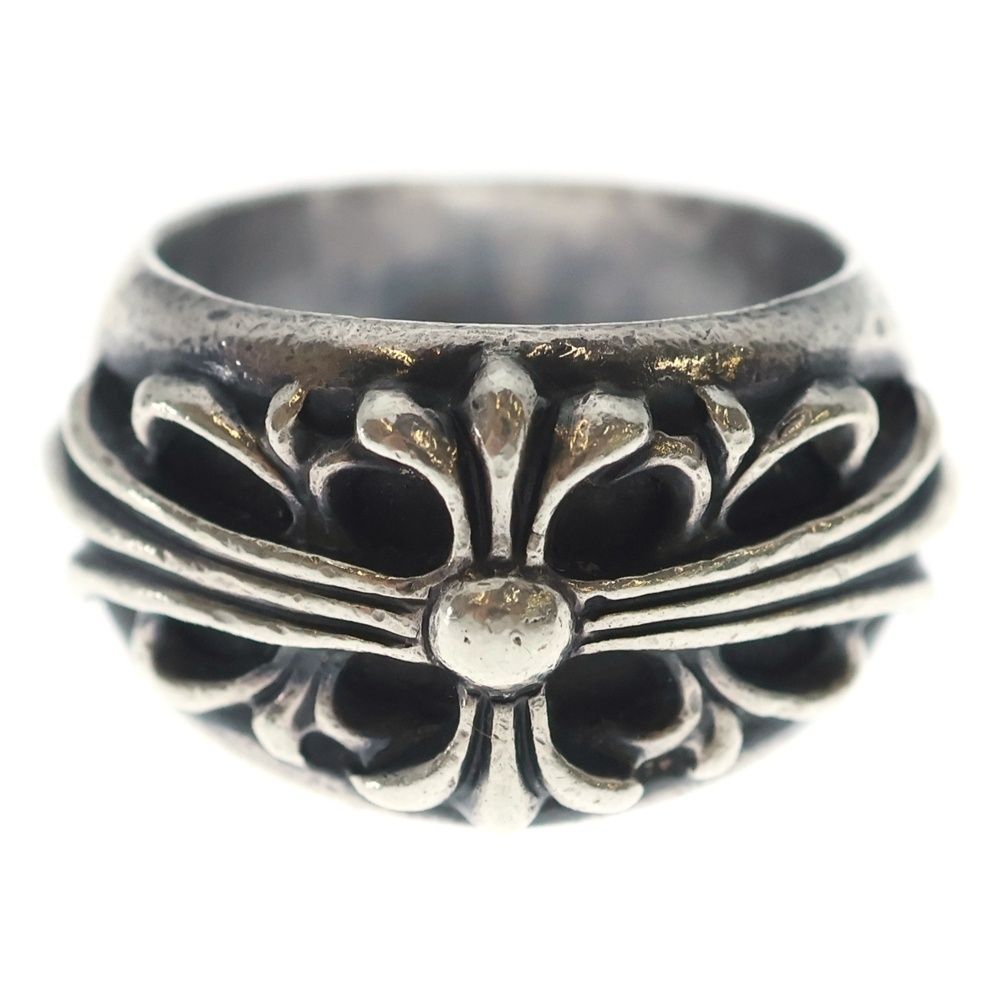 Chrome Hearts Flrl Crs Floral Cross Ring Silver — view 4