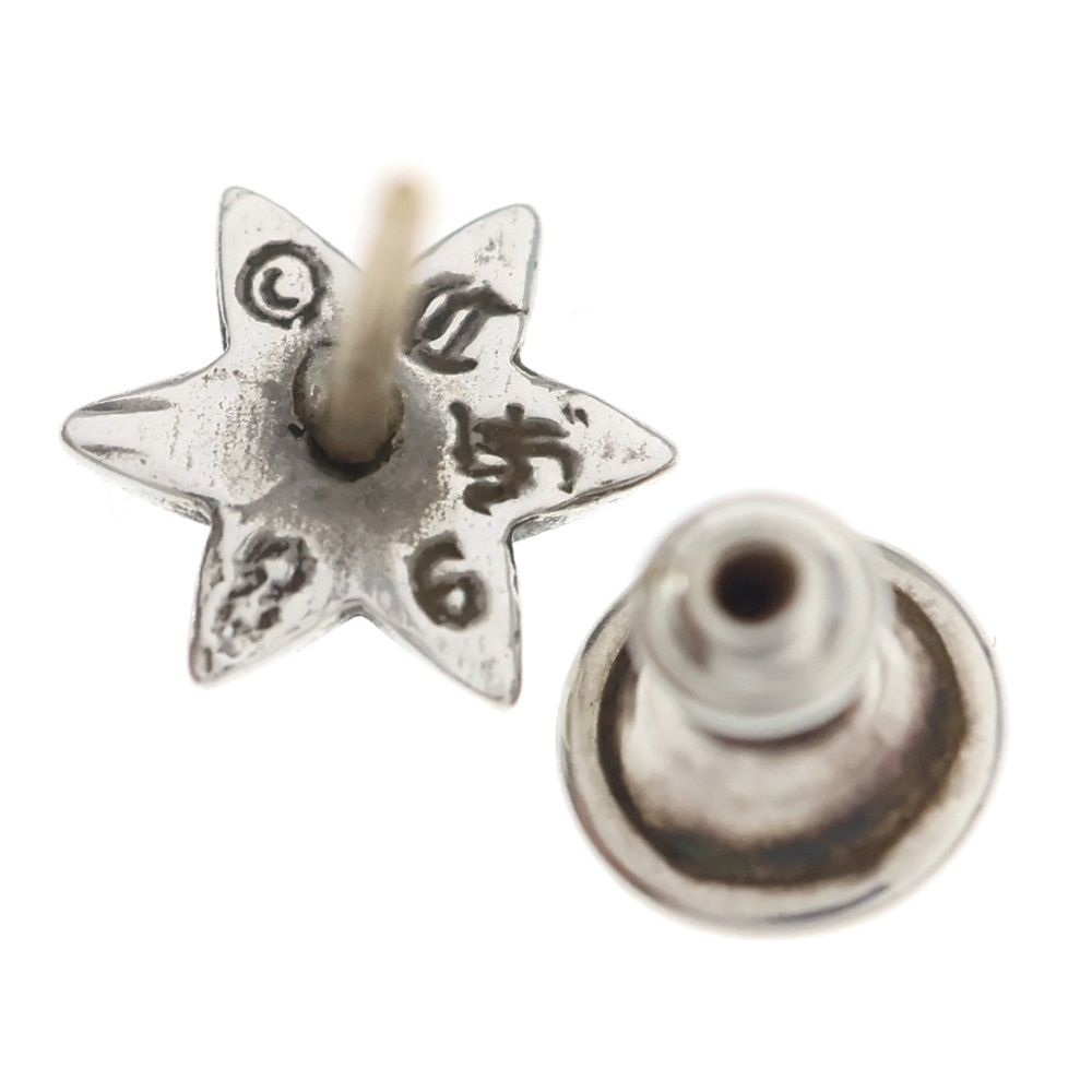 Chrome Hearts CO Star Stud Earrings Silver — view 5