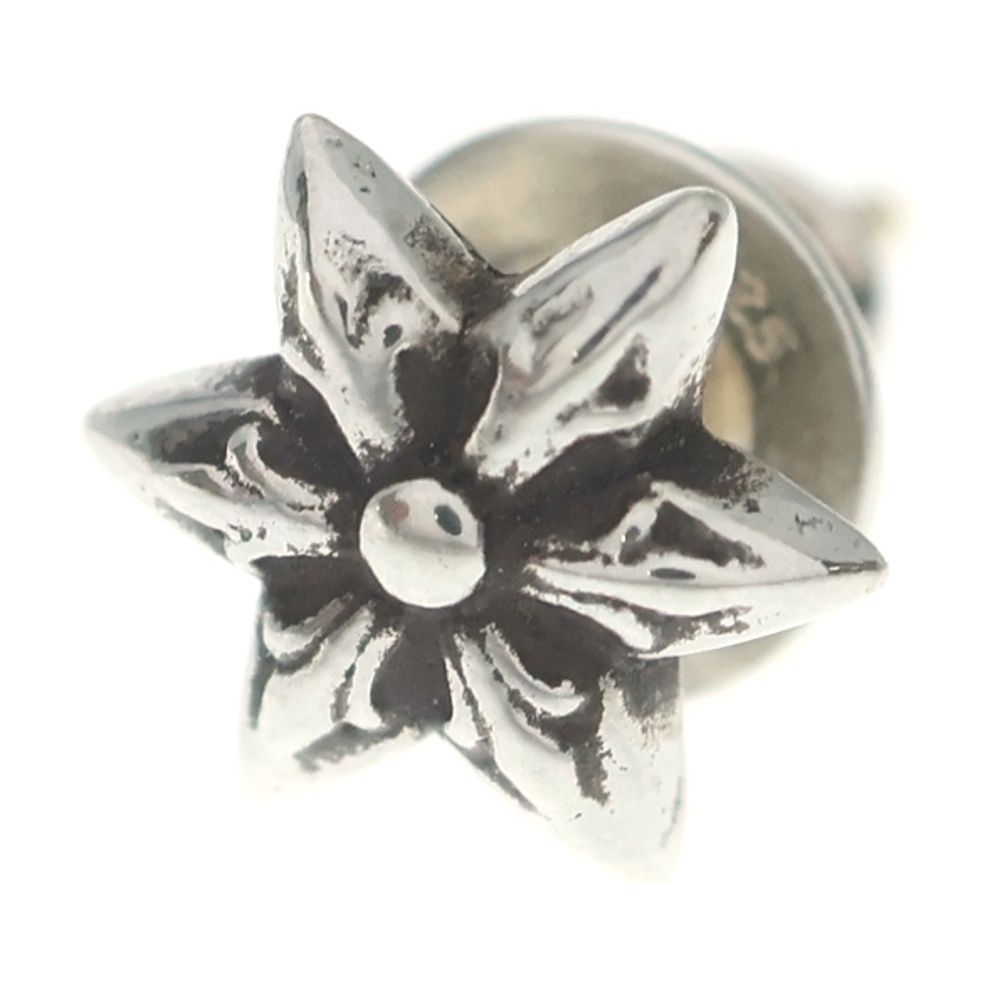 Chrome Hearts CO Star Stud Earrings Silver