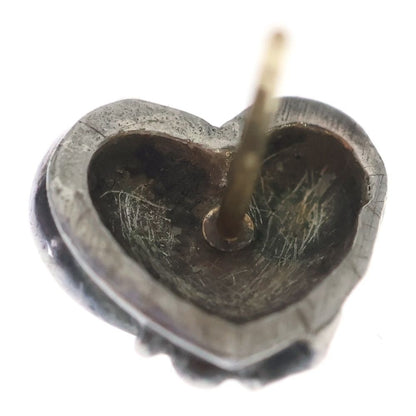 Chrome Hearts Stud Heart Earrings Silver — view 6