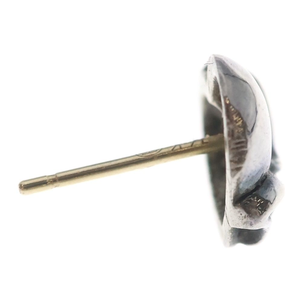 Chrome Hearts Stud Heart Earrings Silver — view 4