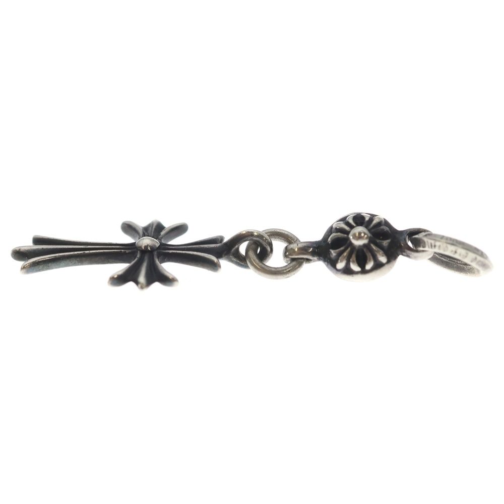 Chrome Hearts Tny CH Crs 1 Ball Tiny CH Cross Charm Pendant Top Silver — view 3