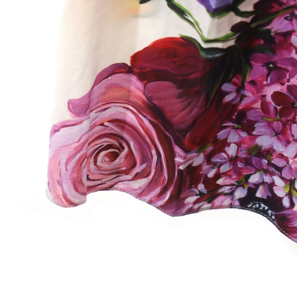 Dolce & Gabbana Flower Print Long Dress Multicolor — view 5