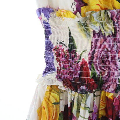 Dolce & Gabbana Flower Print Long Dress Multicolor — view 4