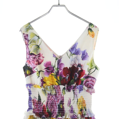 Dolce & Gabbana Flower Print Long Dress Multicolor — view 3