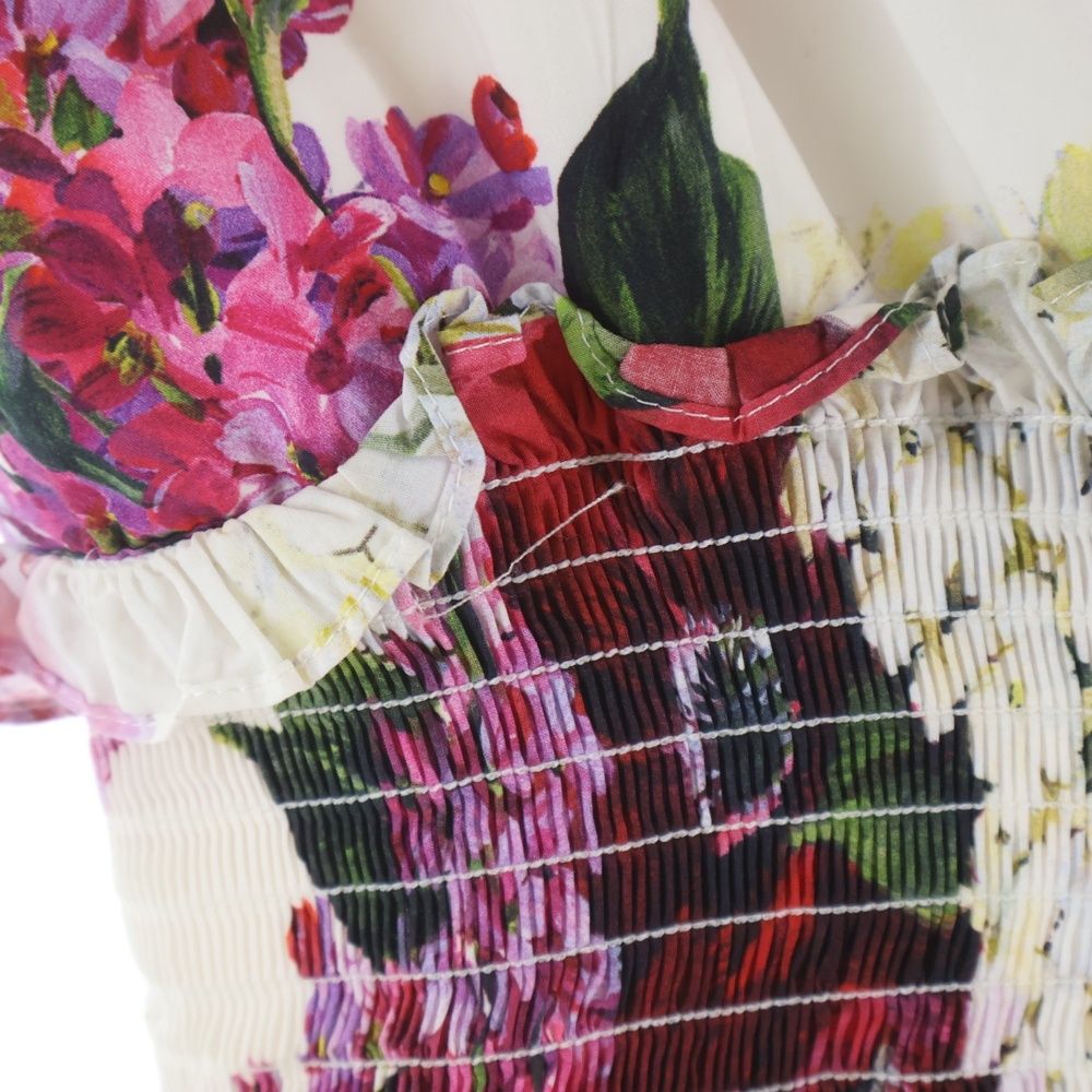 Dolce & Gabbana Flower Print Long Dress Multicolor — view 7