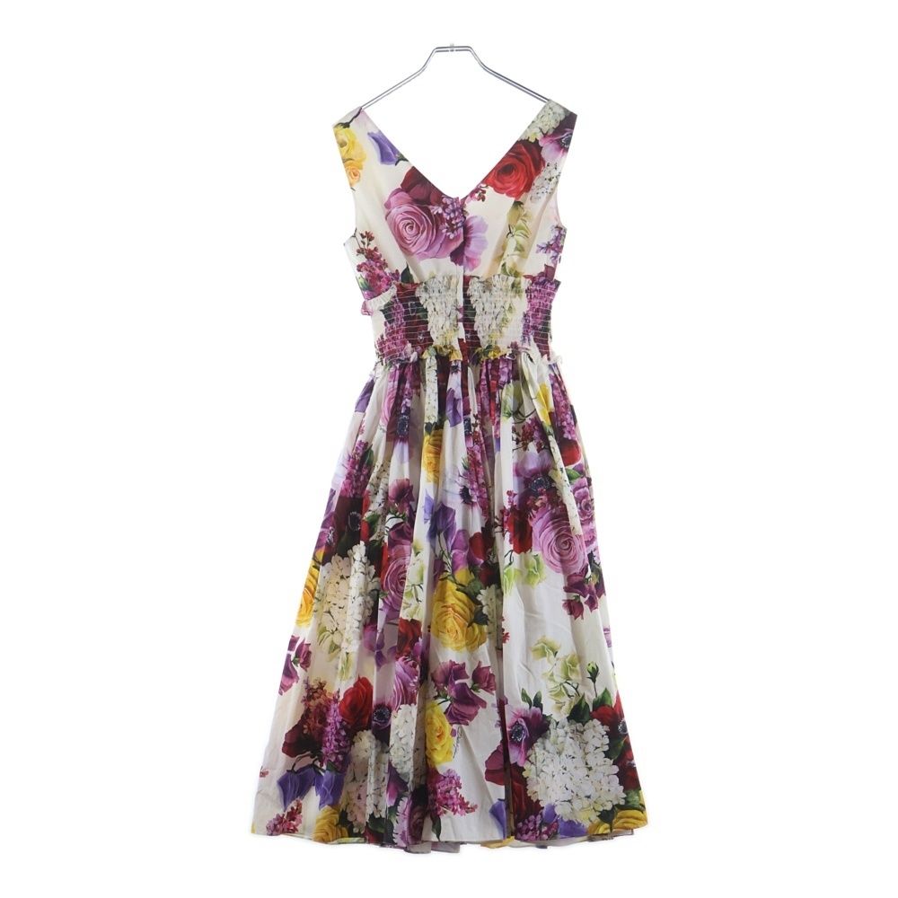 Dolce & Gabbana Flower Print Long Dress Multicolor — view 2