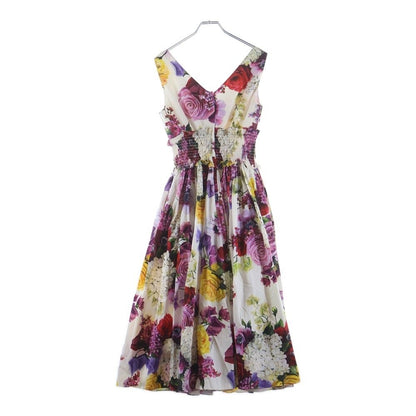 Dolce & Gabbana Flower Print Long Dress Multicolor — view 2