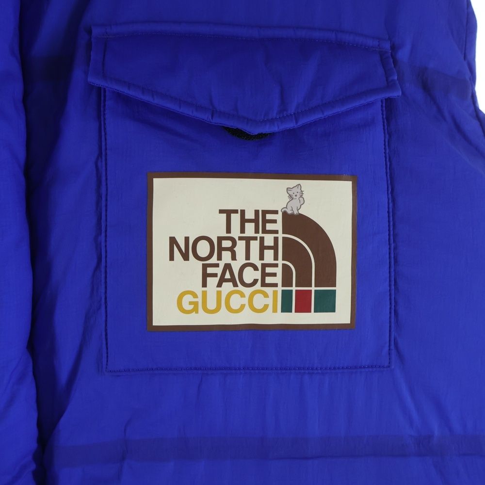 Gucci the North Face Down Vest the Jacket Blue — view 5