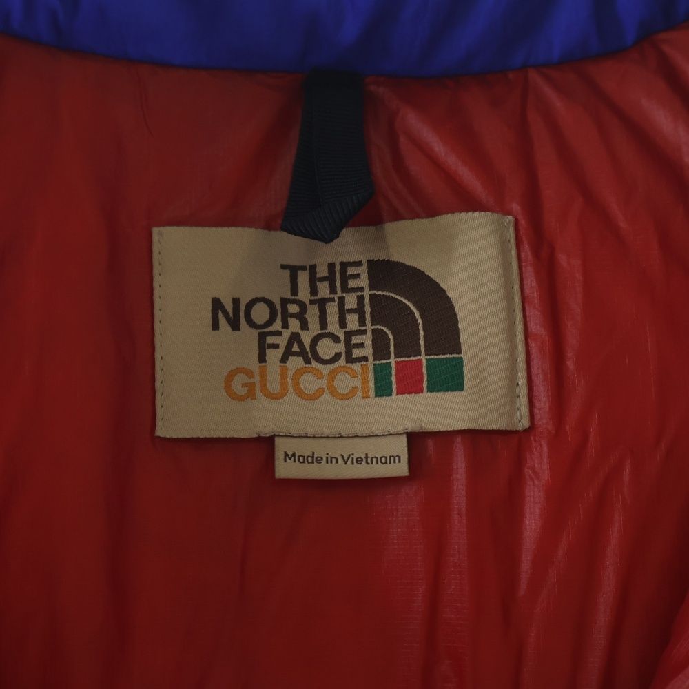 Gucci the North Face Down Vest the Jacket Blue — view 6