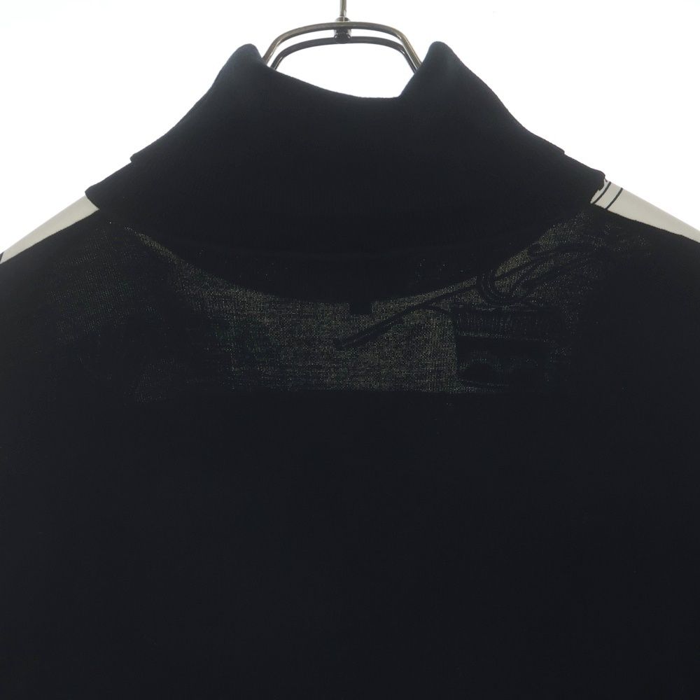Hermes Soie Decadree Wool Silk Print Turtleneck Knit Sweater Black — view 4