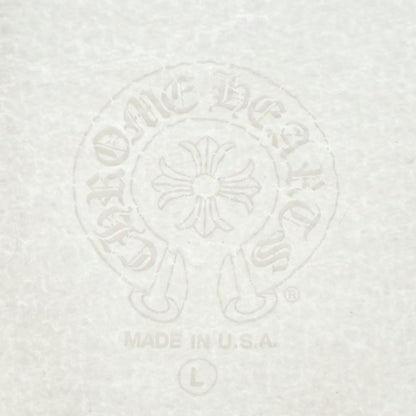 Chrome Hearts Love You Neck Logo Sleeve Floral Print Crew Sweatshirt White — view 7