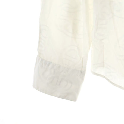 Hermes Chaine D'ancre All Over Pattern Cotton Long Sleeve Shirt White — view 4