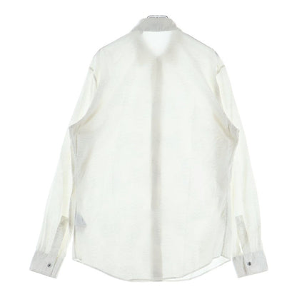 Hermes Chaine D'ancre All Over Pattern Cotton Long Sleeve Shirt White — view 2