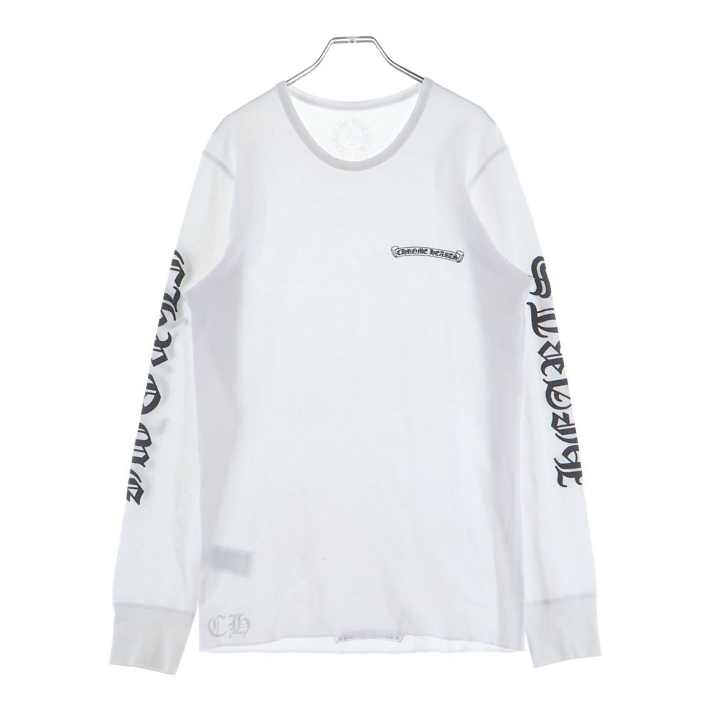 Chrome Hearts Thermal L S Arm Logo Scroll Label Print Long Sleeve Top Crew Neck