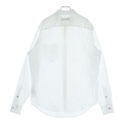 Louis Vuitton LV Logo Embroidery Button Long Sleeve Shirt White MM Jxu — view 2