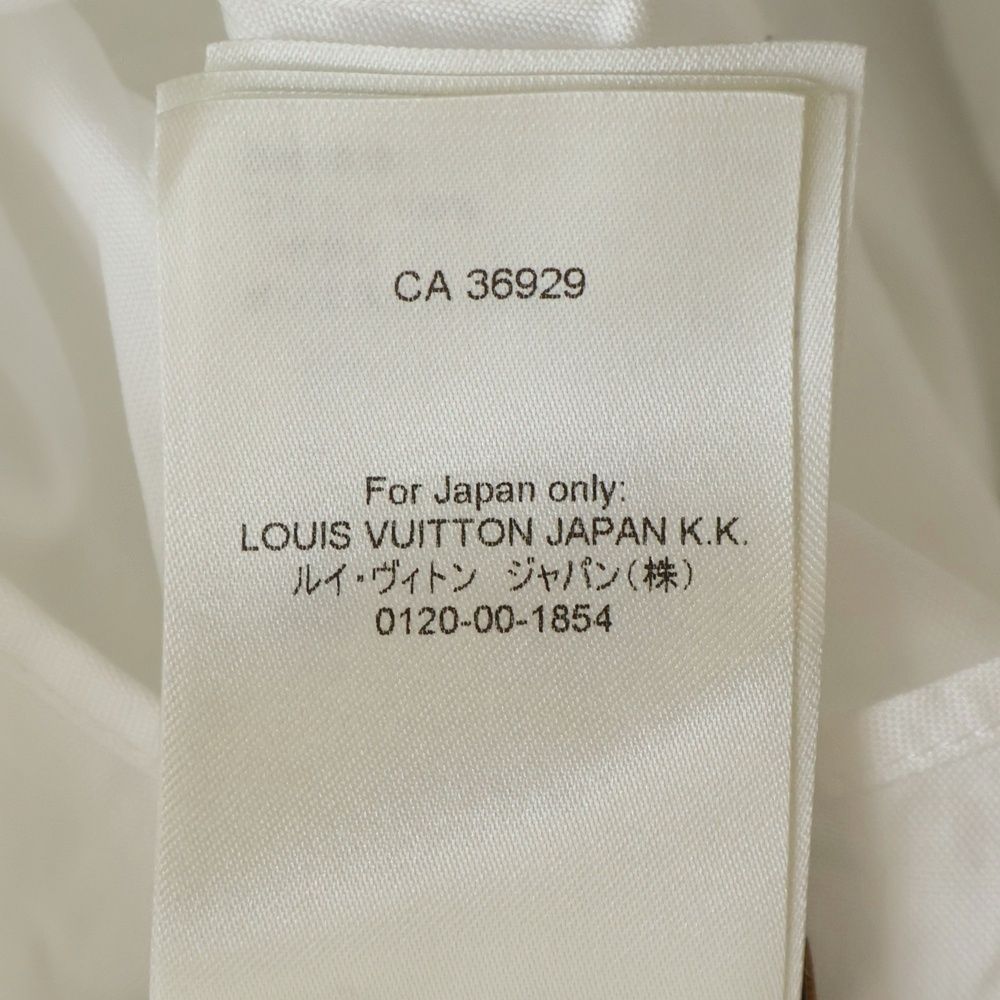 Louis Vuitton LV Logo Embroidery Button Long Sleeve Shirt White MM Jxu — view 8