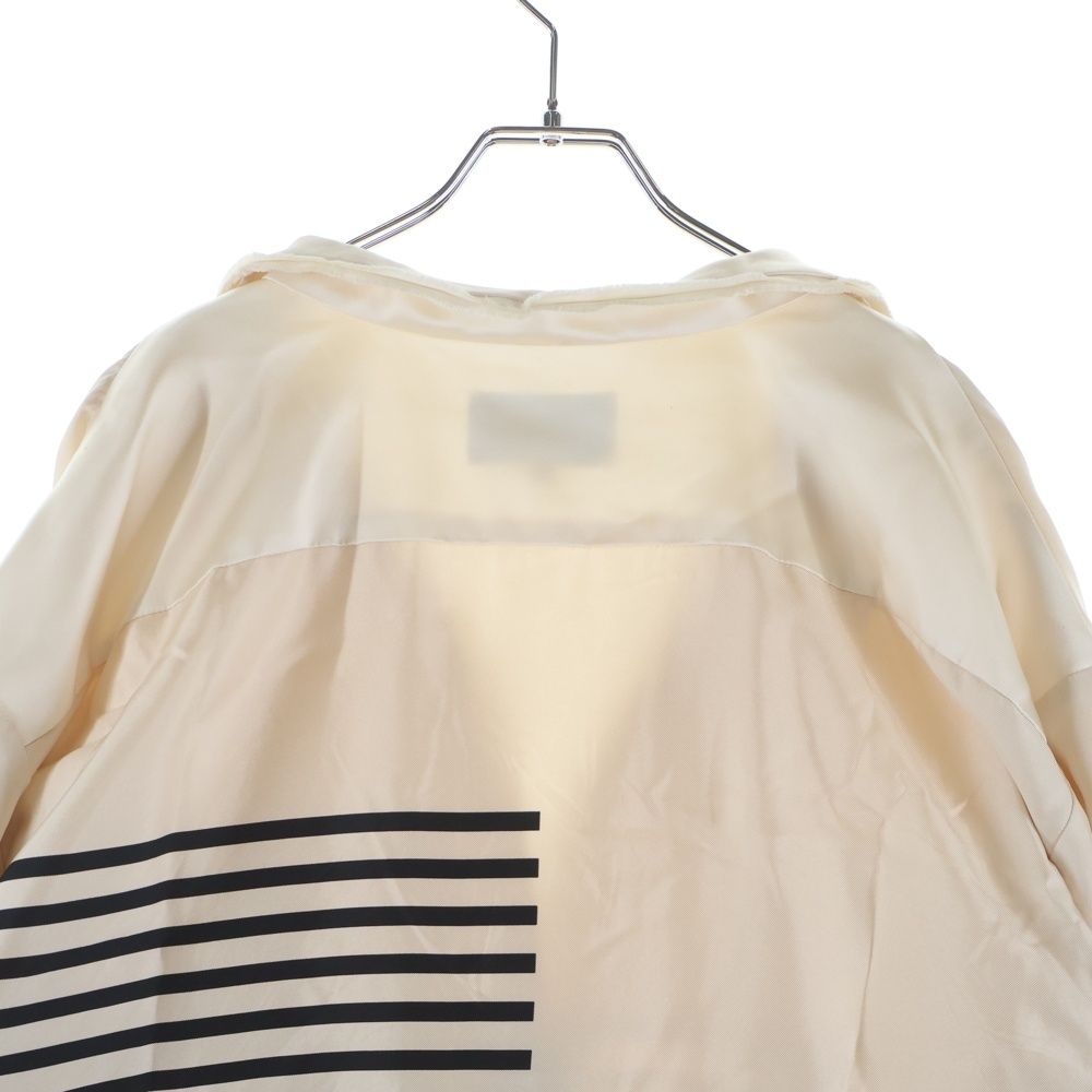 Chanel CC Logo Silk Long Shirt White — view 4