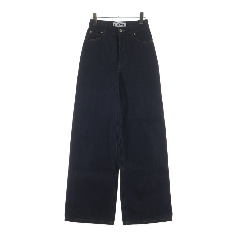 Loewe High Waist Wide Denim Pants Indigo