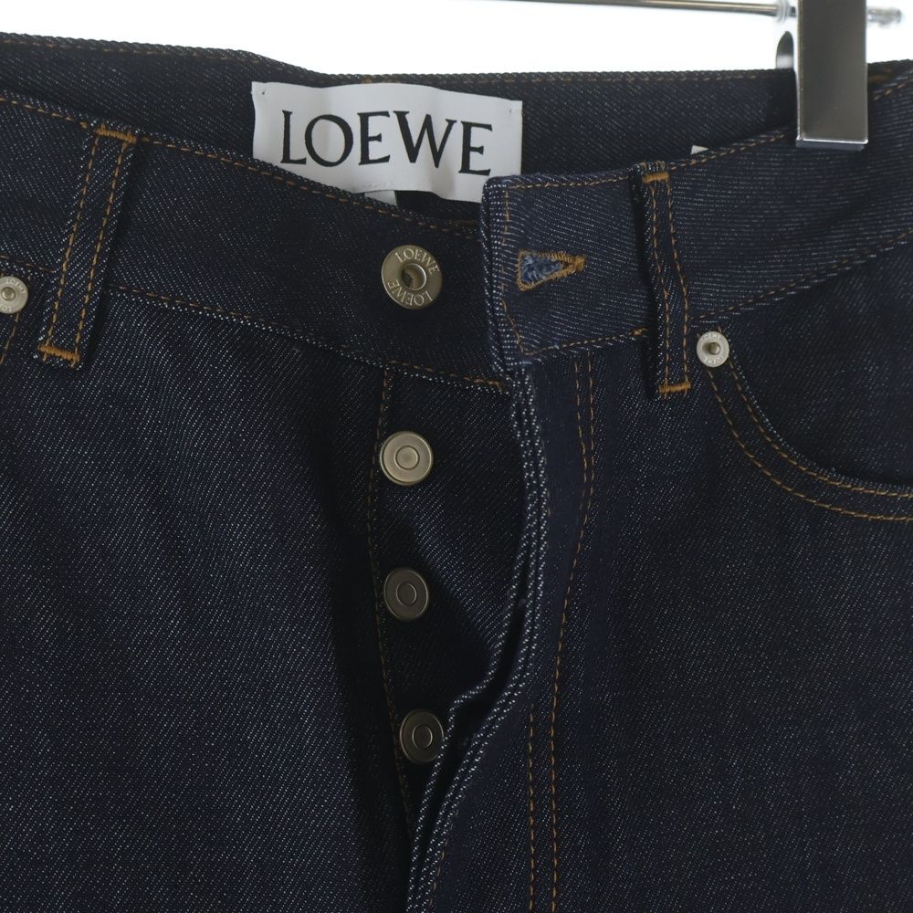 Loewe High Waist Wide Denim Pants Indigo — view 3