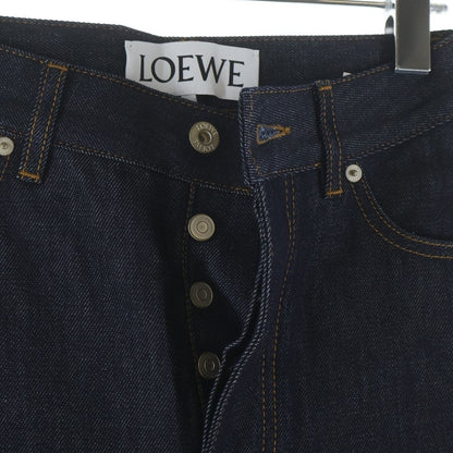 Loewe High Waist Wide Denim Pants Indigo — view 3