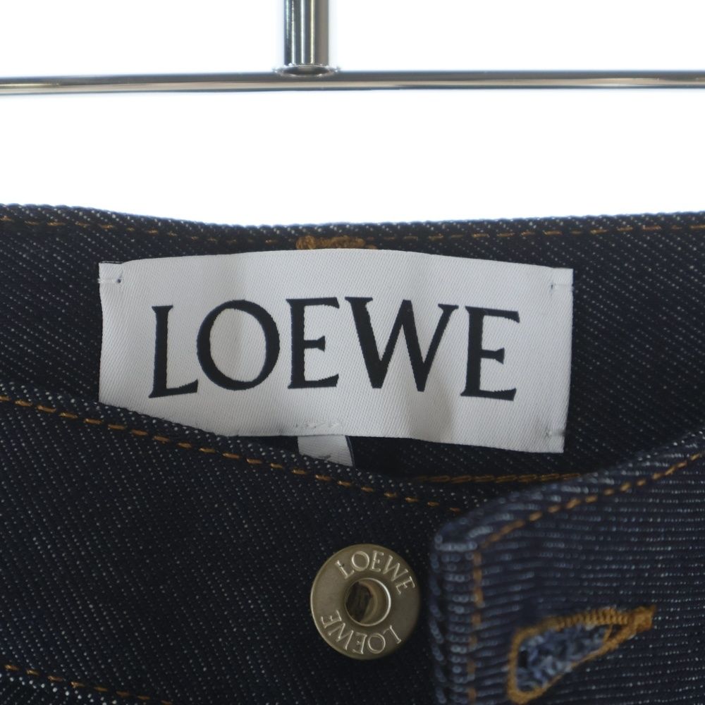 Loewe High Waist Wide Denim Pants Indigo — view 7