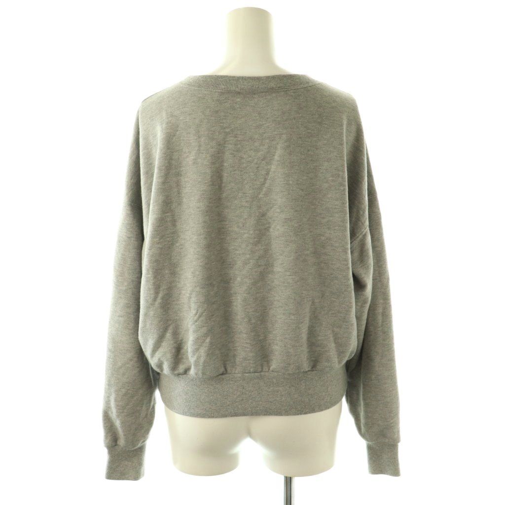 Celine Triumph Locky Print Pullover Sweatshirt XS Gray Red CX — view 2