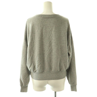 Celine Triumph Locky Print Pullover Sweatshirt XS Gray Red CX — view 2