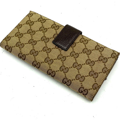 Gucci Wallet Bifold Hook Abbey GG Canvas Card Billfold — view 3